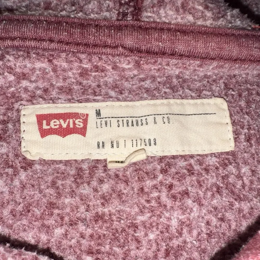 Levi Strauss &‎ Co. Hoodie, Size Medium, Pullover, Red, Distressed
